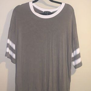 cute green jersey style top!
